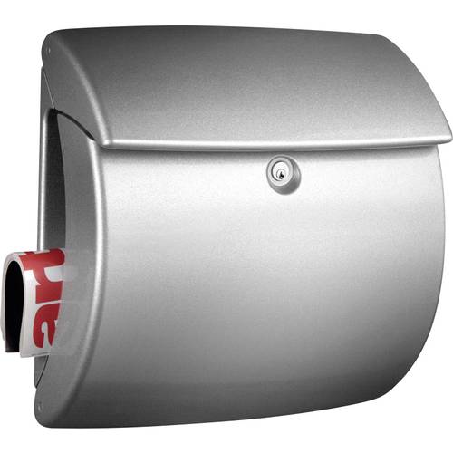 Thumbnail - Burg Wächter 7830 KIEL 886 SI Briefkasten Kunststoff Silber Schlüsselschloss