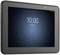 Ein Tablet mit einem dunkelblauen Hintergrund und einer Uhranzeige mit der Zeit '10:00' und dem Datum 'Tue, May 12'.
