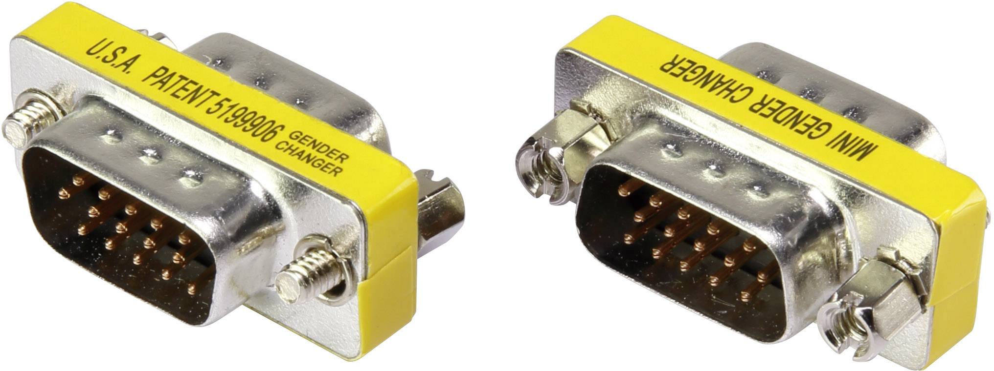 RENKFORCE Seriell Adapter [1x D-SUB-Stecker 15pol. - 1x D-SUB-Stecker 15pol.] 0 m Gelb