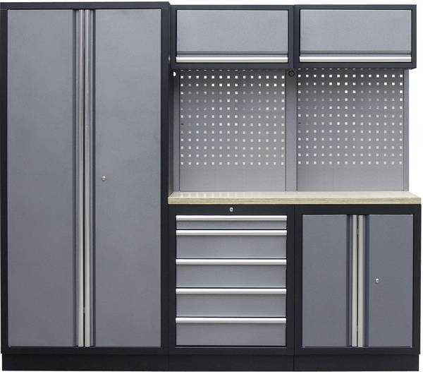 Kunzer WESH1 Werkstattmodul (B x H x T) 2275 x 2000 x 458 mm Schwarz, Grau