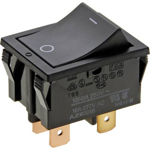 Panasonic AJ8W201BF Wippschalter AJ8W201BF 250 V/AC 16 A 2 x Aus/Ein rastend 1 St.