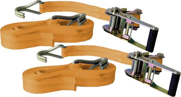 Kunzer ZG 6 10 RH DOPPELPACK Zweiteiliger Spanngurt Zugkraft LC Niederzurren (einzeln/direkt)=1000 daN (L x B) 6 m x 35 mm Ratsche EN 12195-2