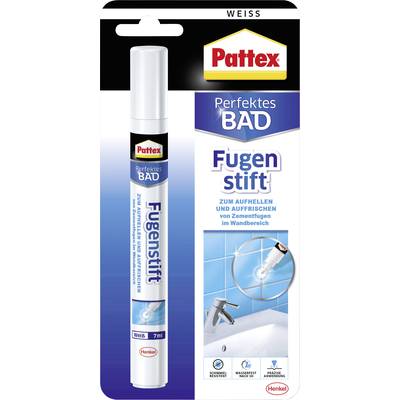 Pattex Perfektes Bad Fugenstift Herstellerfarbe Weiß PFS7 7 ml