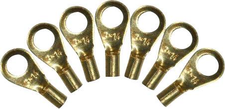 BELI-BECO 142/2 Steckschuh Kontaktoberfläche Messing 100 St. (Ø x L) 3 mm x 12 mm