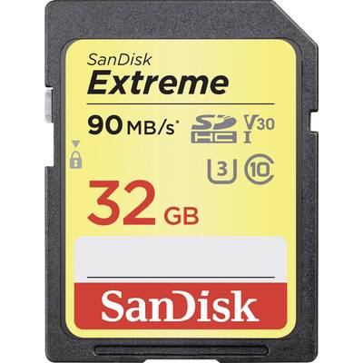 SanDisk Extreme® SDHC-Karte 32 GB Class 10, UHS-I, UHS-Class 3 