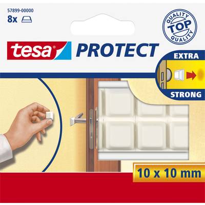 tesa  tesa® Schutzpfuffer (L x B) 10 mm x 10 mm Weiß Inhalt: 8 St.