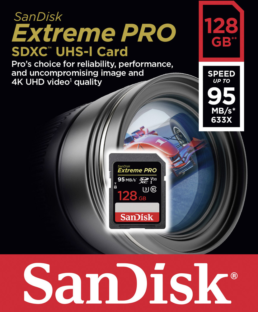 SanDisk Extreme PRO® SDXC-Karte 128 GB Class 10, UHS-I, UHS-Class 3