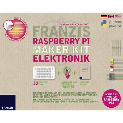 Franzis Verlag 65339 Raspberry Pi Maker Kit Elektronik  Maker Kit ab 14 Jahre 