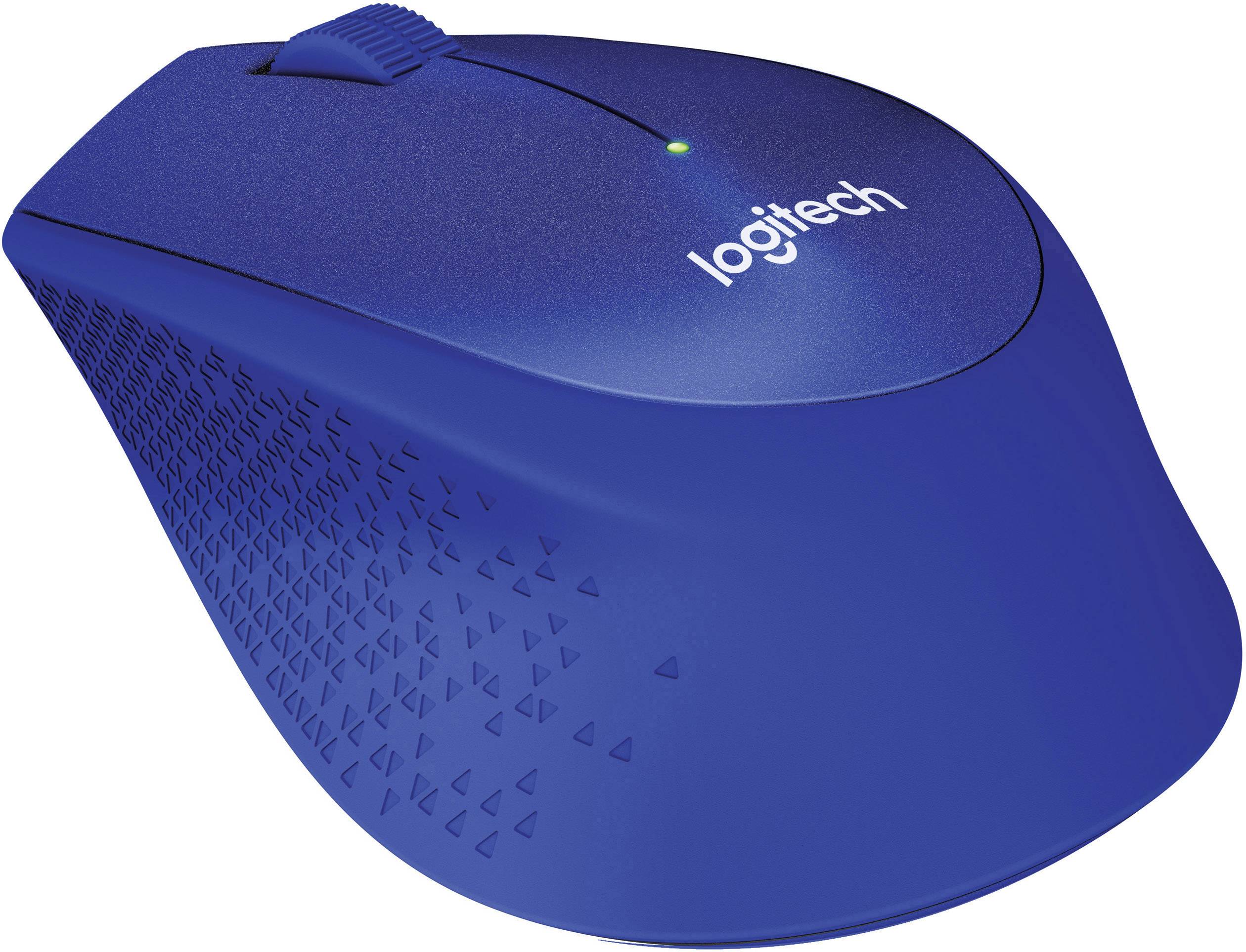 Logitech M330 Silent Plus Maus Funk Optisch Blau 3 Tasten 1000 dpi-1