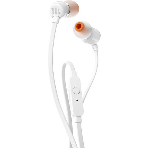 JBL T110 In Ear Kopfhörer kabelgebunden Weiß Headset
