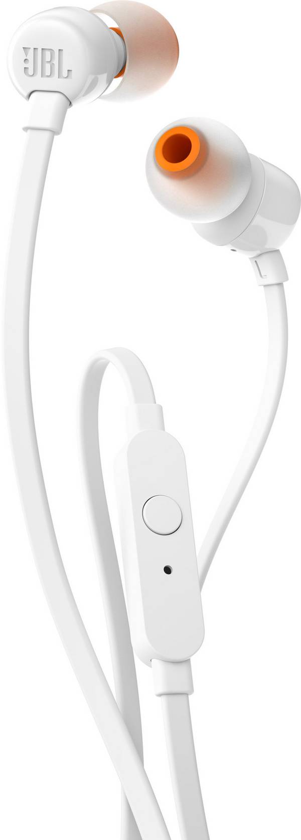 JBL T110 In Ear Kopfhörer kabelgebunden Stereo Weiß Headset Handy