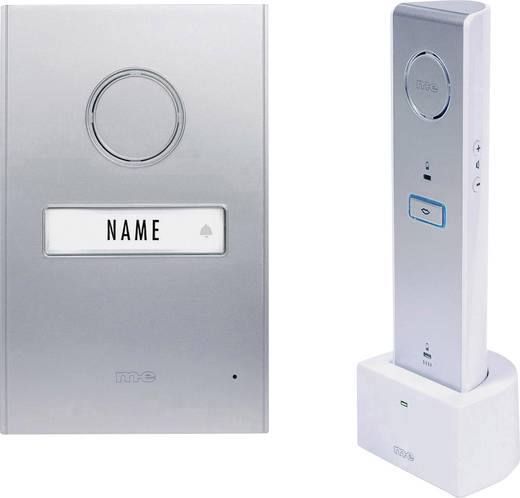 m-e modern-electronics 41063 Türsprechanlage Funk Komplett-Set 1 Familienhaus Silber, Weiß kaufen