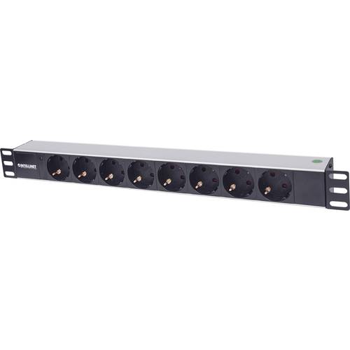 Intellinet 714037 19 Zoll Netzwerkschrank-Steckdosenleiste 1.5 HE Schutzkontaktsteckdose Schwarz