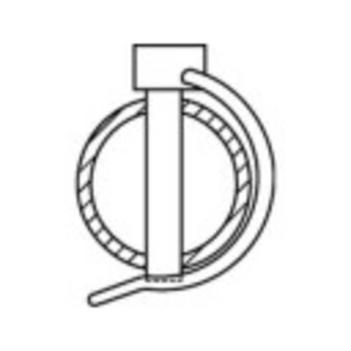 TOOLCRAFT Rohrklappstecker 50 St.