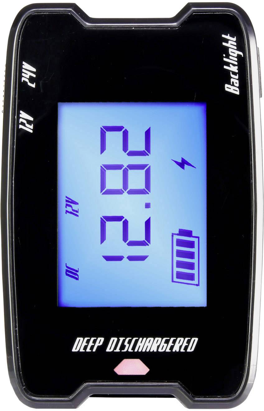Basetech 12/24 V MW 336 Kfz-Batterietester 12 V, 24 V Akkutest 49 mm x 76 mm x 19 mm-2