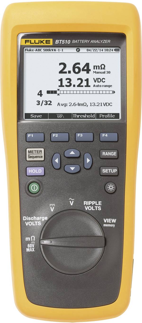Fluke Bleiakku-Tester BT510 Messbereich (Batterietester) bis 600 V Akku, Batterie 4489970