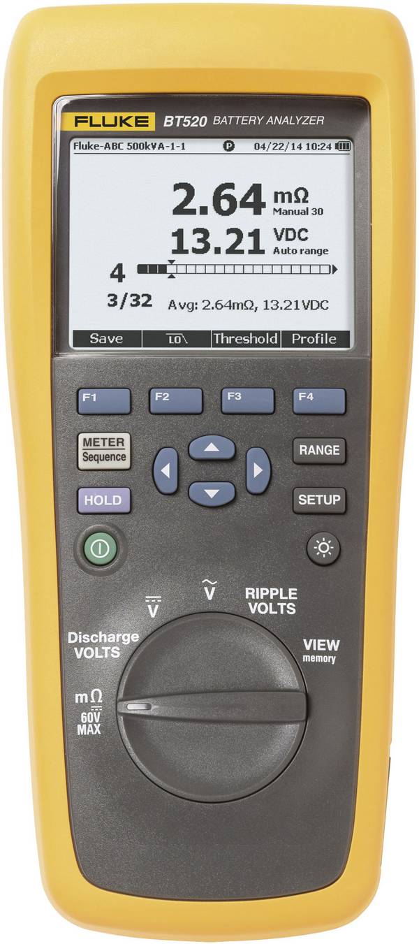 Fluke Bleiakku-Tester BT520 Messbereich (Batterietester) bis 600 V Akku, Batterie 4489981