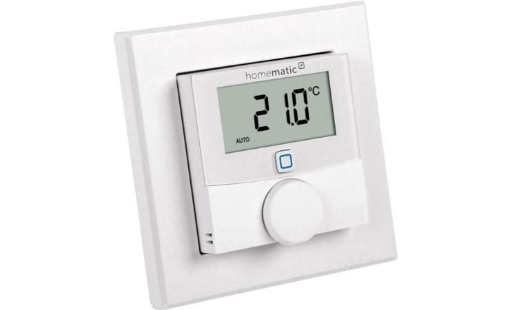 Homematic IP - Thermostat mural radiopiloté avec capteur d'humidité d'air →
