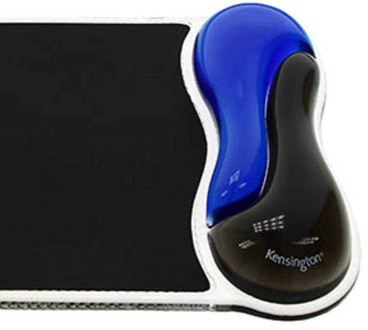 Kensington 62401 repose poignets Duo Gel Wave Mauspad Ergonomisch Blau, Schwarz-0