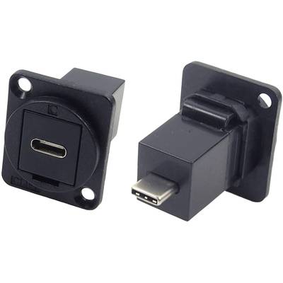 XLR Adapter USB C Buchse auf USB C Adapter, Einbau   CP30211X  Cliff Inhalt: 1 St.
