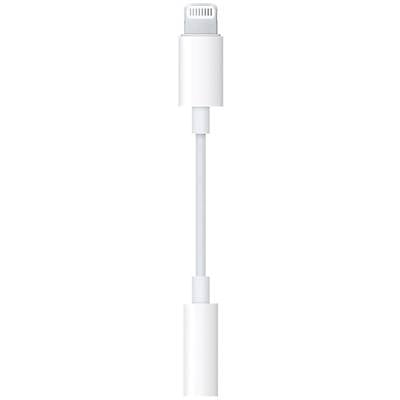Apple iPhone, iPad, iPod Adapterkabel [1x Apple Lightning-Stecker - 1x Klinkenbuchse 3.5 mm]  Weiß