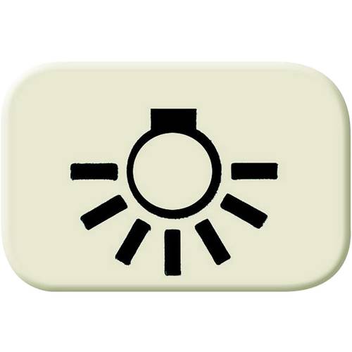 Busch-Jaeger Abdeckung Symbolwippe Licht Busch-balance SI Alpinweiß 2525 LI 1 St.