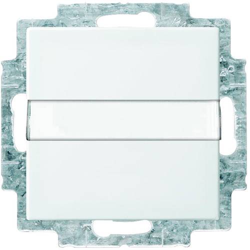 Busch-Jaeger Einsatz Schutzkontakt-Steckdose mit Klappdeckel, Beschriftungsfeld Busch-balance SI Alpinweiß 20 EUKNB-914 ...