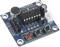 Ein elektronisches Modul mit Mikrofon und Platinenkomponenten zur Aufnahme und Wiedergabe von Audiodateien, inkl. Tasten und Steckverbindungen.