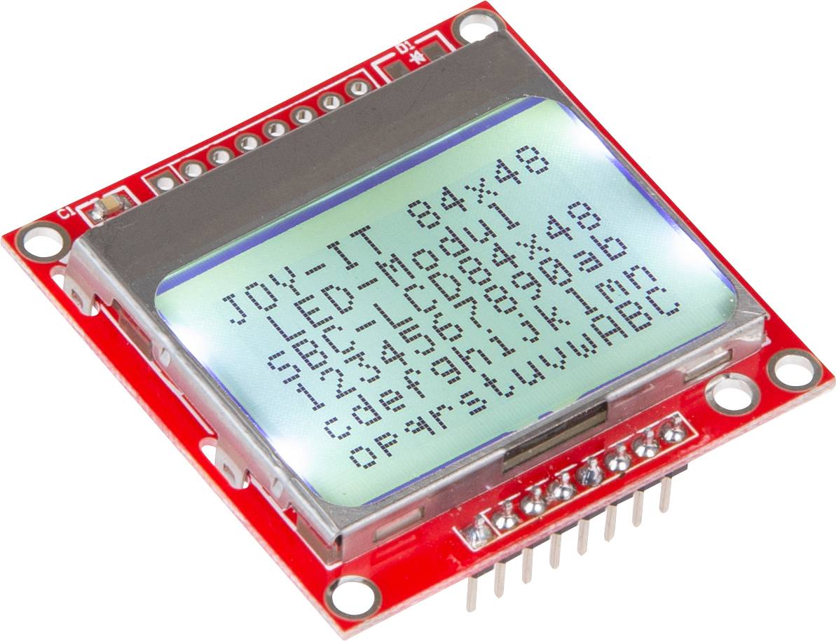 JOY-IT SBC-LCD84x48 Display-Modul 6.8 cm (2.67 Zoll) 84 x 48 Pixel Passend für: Raspberry Pi, B