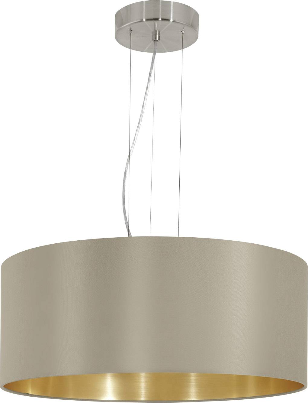 EGLO HL/3 Ø530 NICKEL-M/TAUPE 'MASERLO' HL/3 Ø530 NICKEL-M/TAUPE MASERLO HL/3-0