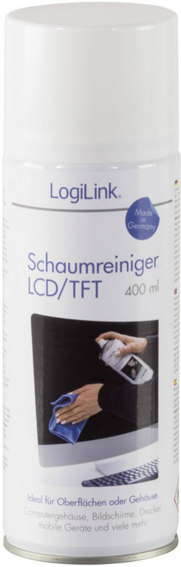 LogiLink TFT, LED, LCD, Plasma Bildschirmreinigungsschaum 400 ml   RP0012 1 St.