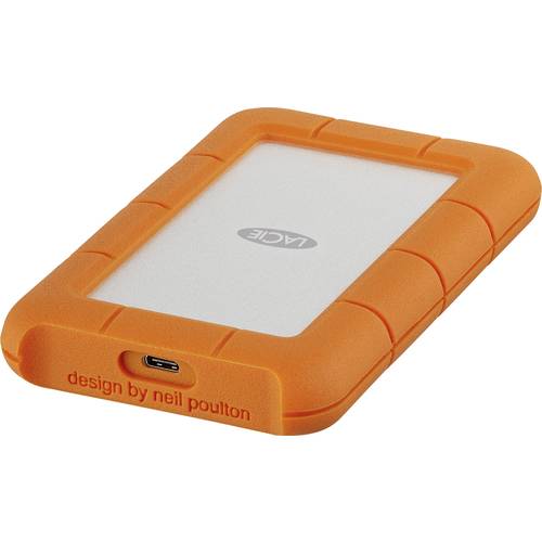 LaCie Rugged 2 TB Externe Festplatte 6.35 cm (2.5 Zoll) USB-C® Silber, Orange STFR2000800
