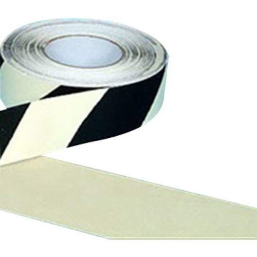 B-SAFETY AR226050 Antirutschbelag langnachleuchtend Schwarz, Weiß (L x B) 18.3 m x 50 mm