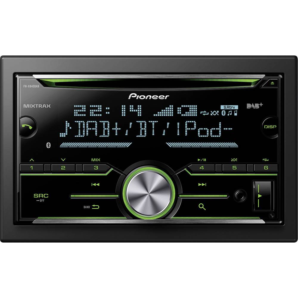Pioneer FH-X840DAB CD-MP3-Autoradio met BT, USB, DAB-DAB+ en Spotify Control