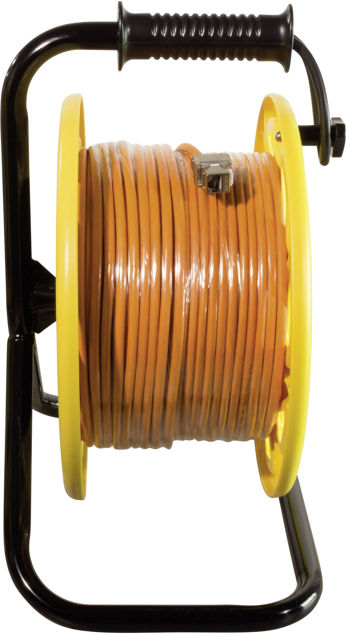 LogiLink RJ45 Netzwerk Kabeltrommel CAT 6a S/FTP 60.00 m Orange Halogenfrei-3