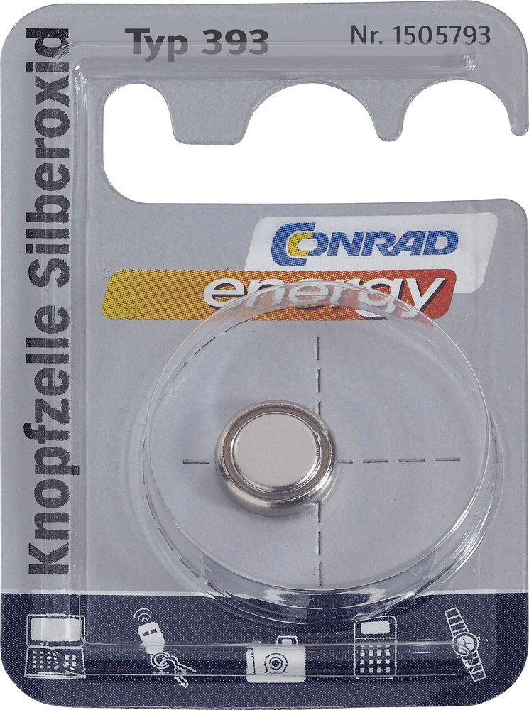 Knopfzelle 393 Silberoxid Conrad energy SR48 80 mAh 1.55 V 1 St. kaufen