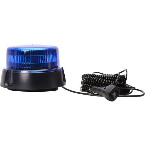 WAS Rundumleuchte W112 853.2 12 V, 24 V über Bordnetz Saugfuß, Schraubmontage, Magnet-Befestigung Blau