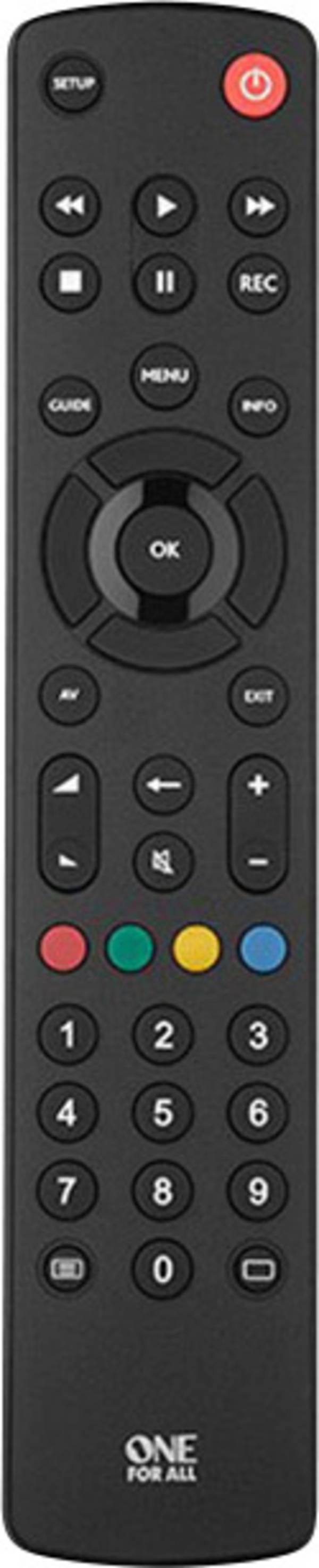 One For All TV URC 1210 Universal Fernbedienung Schwarz