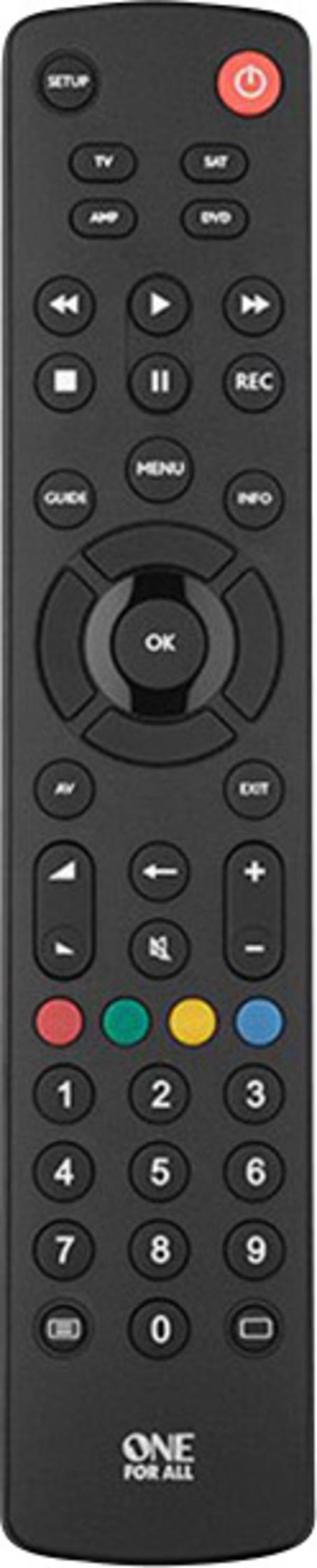 One For All 4 URC 1240 Universal Fernbedienung Schwarz