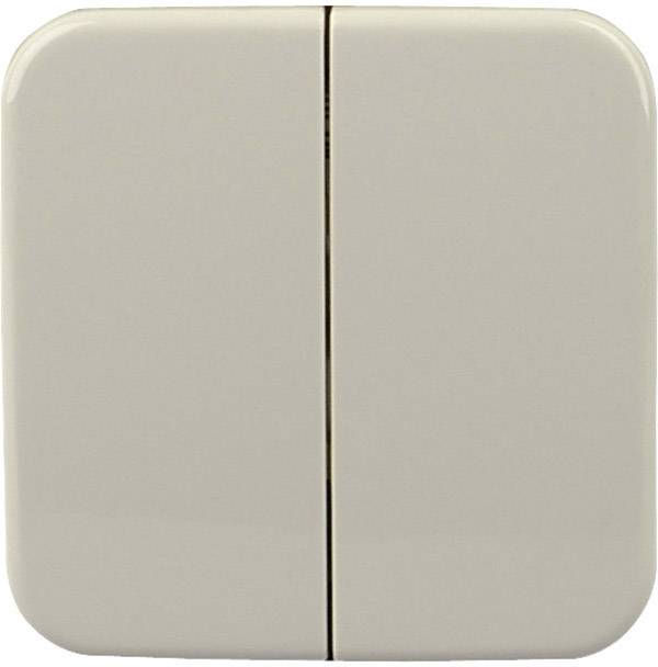 STANDARD 2/4 Kopp Free Control Doppel-Schalterwippe Creme-Weiß