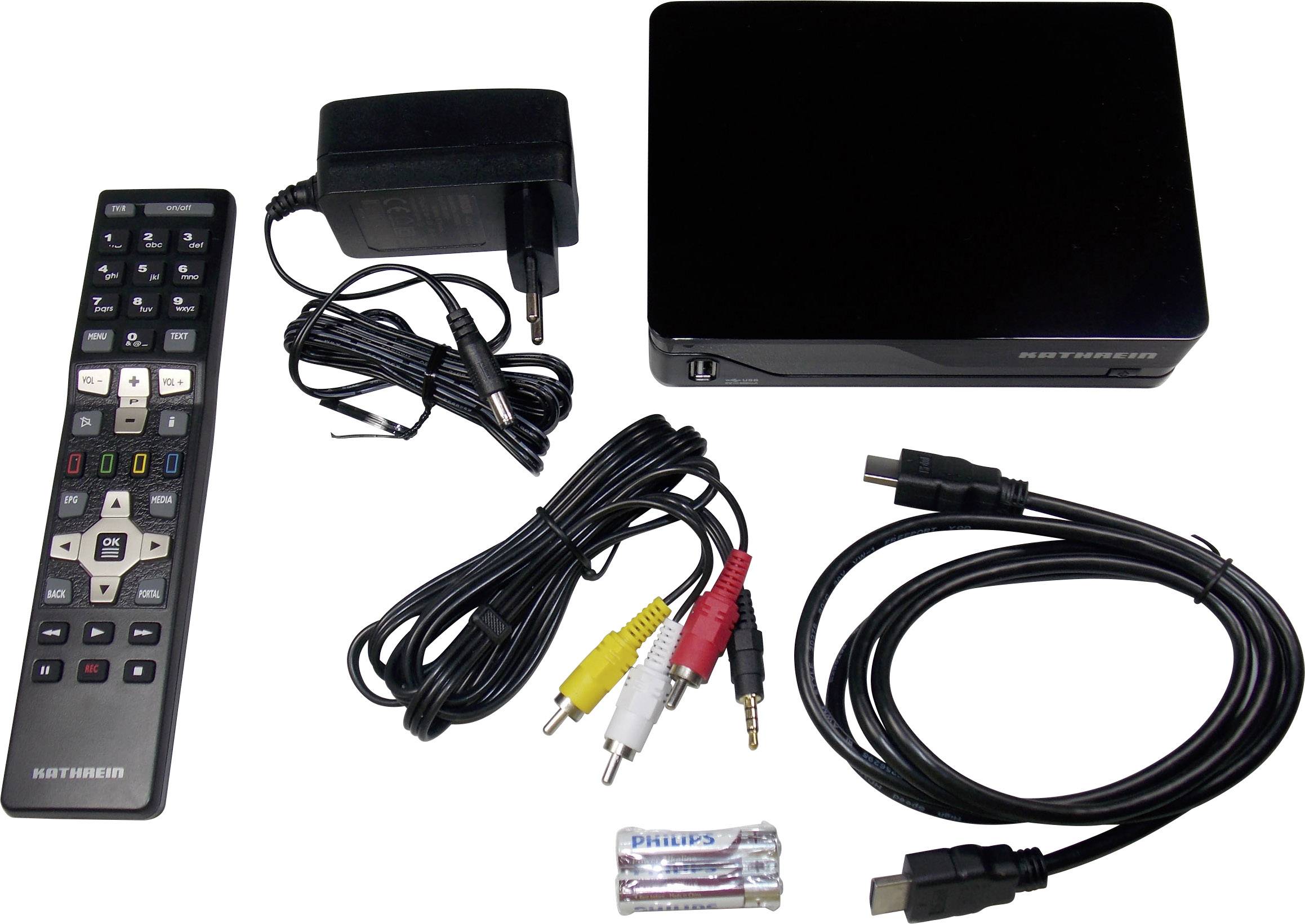 Kathrein DVB-T2-HD Receiver schwarz UFT 930 sw-1