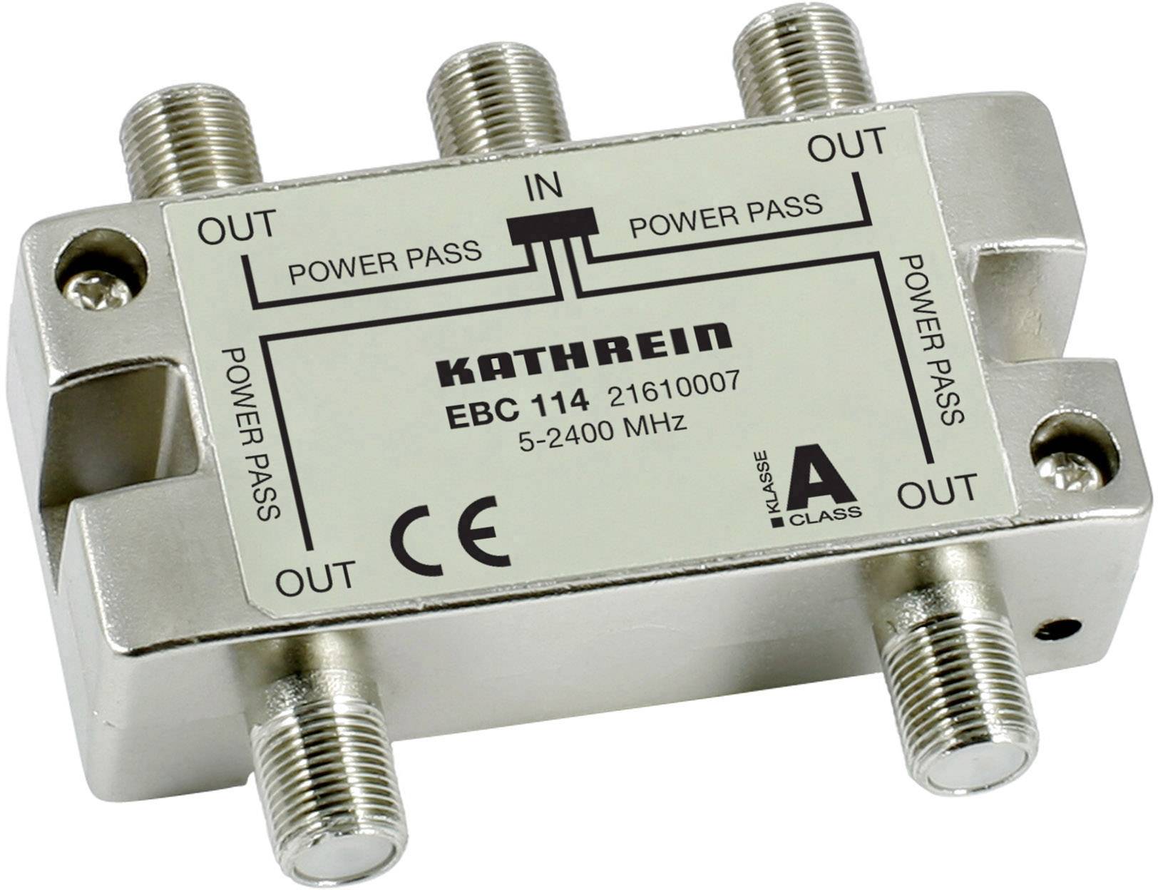 KATHREIN EBC-114 4fach-F-Verteiler 5-2400 MHz Schirmklasse A