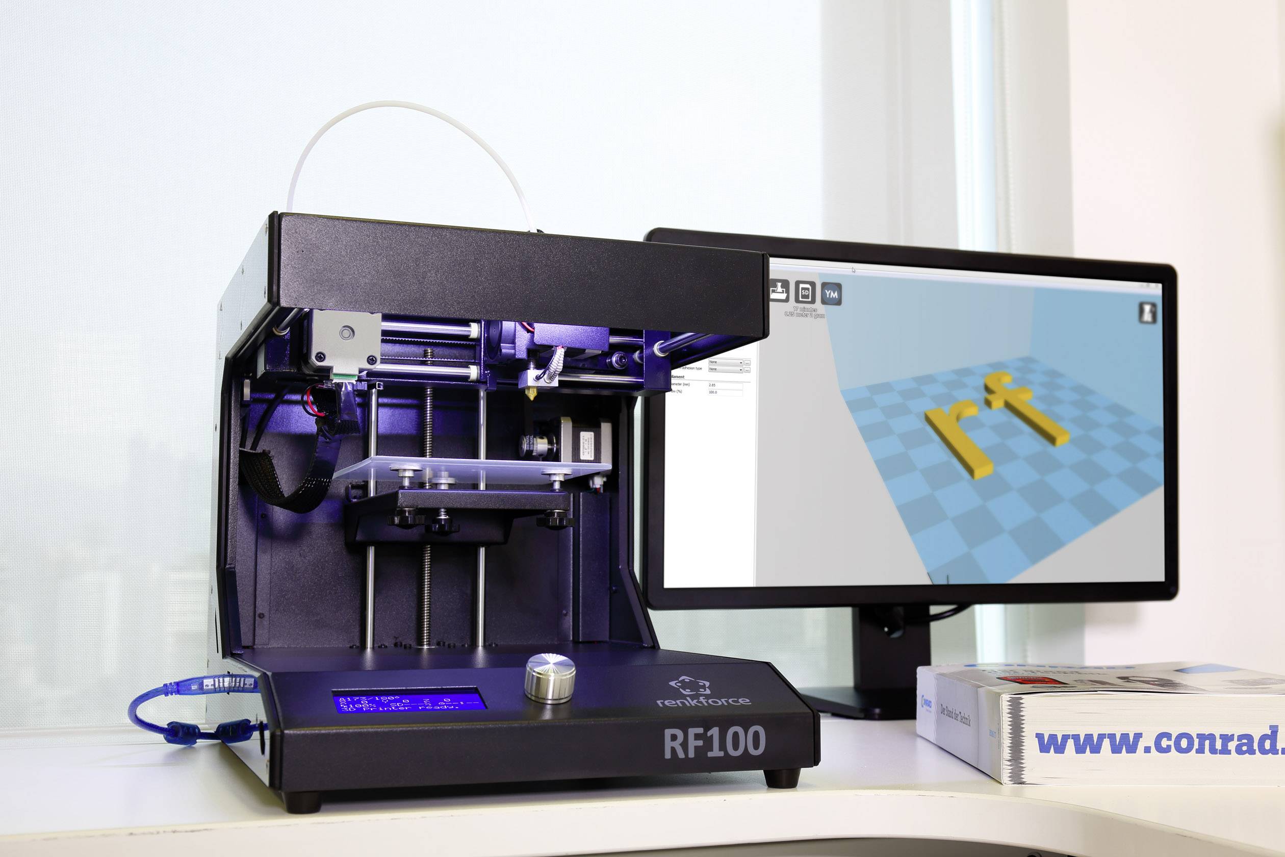 Renkforce RF100 3D Drucker Starter-Kit inkl. Filament-5