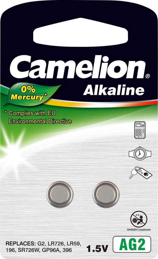 CAMELION Knopfzelle AG2, 2 St.