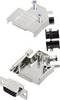 encitech D45ZK09-HDS15-K 6355-0013-11 D-SUB Buchsenleisten-Set 45 ° Polzahl: 15 Lötkelch 1 Set