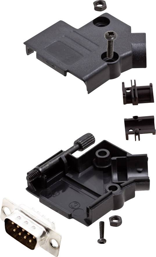 encitech D45PK-P-09-DBP-K 6355-0034-01 D-SUB Stiftleisten-Set 45 ° Polzahl: 9 Lötkelch 1 Set