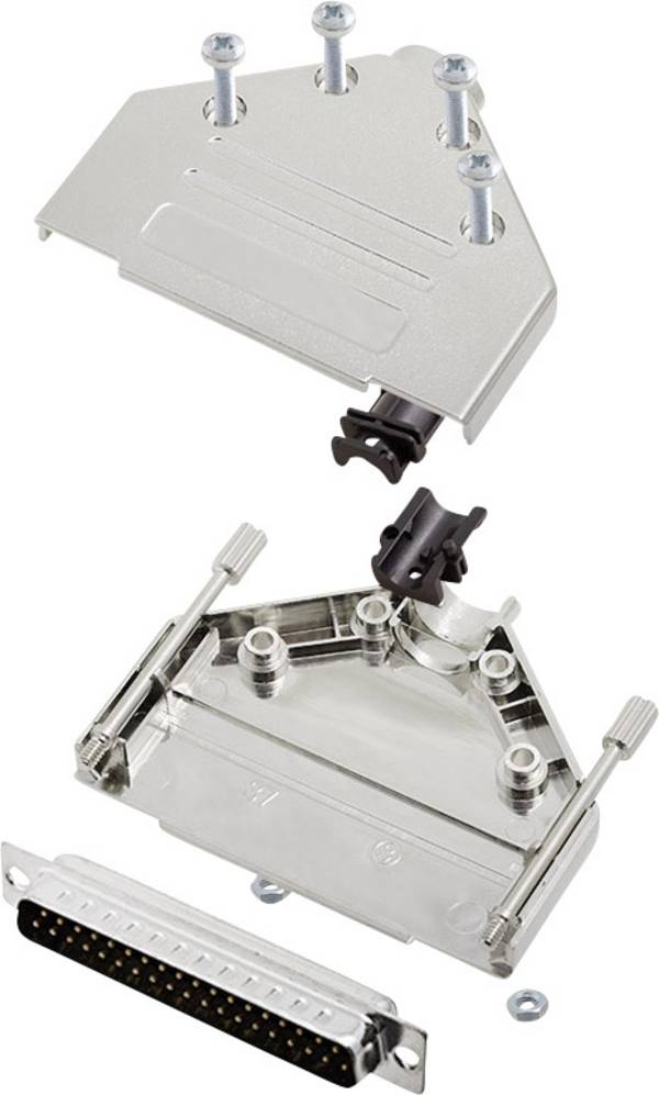encitech DTPK-M-37-DBP-K 6355-0030-04 D-SUB Stiftleisten-Set 180 ° Polzahl: 37 Lötkelch 1 Set