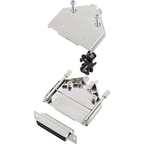 encitech DTPK-M-25-DBS-K 6355-0030-13 D-SUB Buchsenleisten-Set 180 ° Polzahl: 25 Lötkelch 1 Set