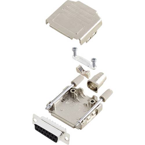 encitech DPPK15-M-DBS-K 6355-0004-12 D-SUB Buchsenleisten-Set 180 ° Polzahl: 15 Lötkelch 1 Set