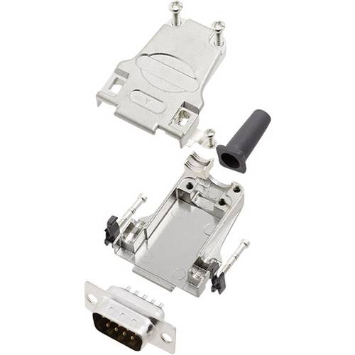 encitech DTZF09-DBP-K 6355-0044-01 D-SUB Stiftleisten-Set 180 ° Polzahl: 9 Lötkelch 1 Set